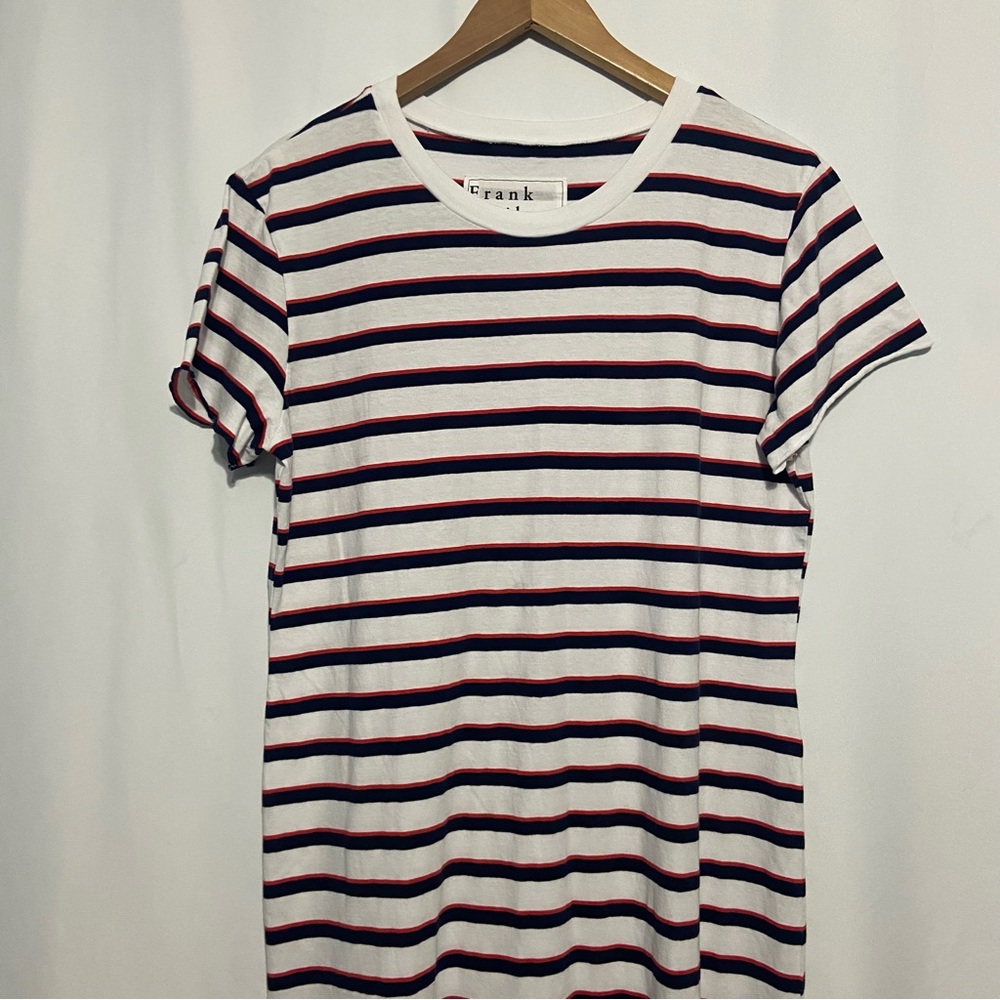 Frank & Eileen Harper Perfect Tee Red White and Blue Striped Maxi Dress size XL - Picture 4 of 5